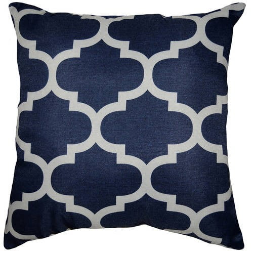 dark blue decorative pillows