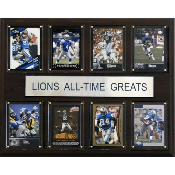C & I Collectables 1215ATGLION NFL Détroit la Plaque des Grands Lions