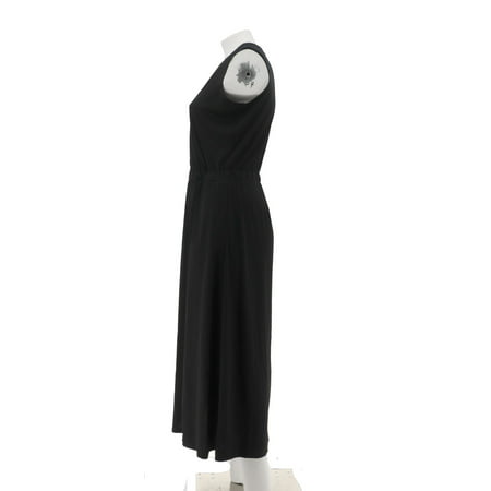 Joan Rivers Petite Jersey Knit Maxi Dress Pockets A287234