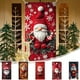 thumbnail image 1 of Cubrepuertas Navideño con Diseño de Papá Noel - 90 X 180 Cm - Decoración para Fiestas y Festivales | Tela de Poliéster Resistente - Fácil de Instalar - Apto para Interiores y Exteriores, 1 of 6
