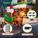thumbnail image 3 of Papá Noel inflable navideño KUCHERI en trineo de 2,2 m con muñeco de nieve y reno, 3 of 6