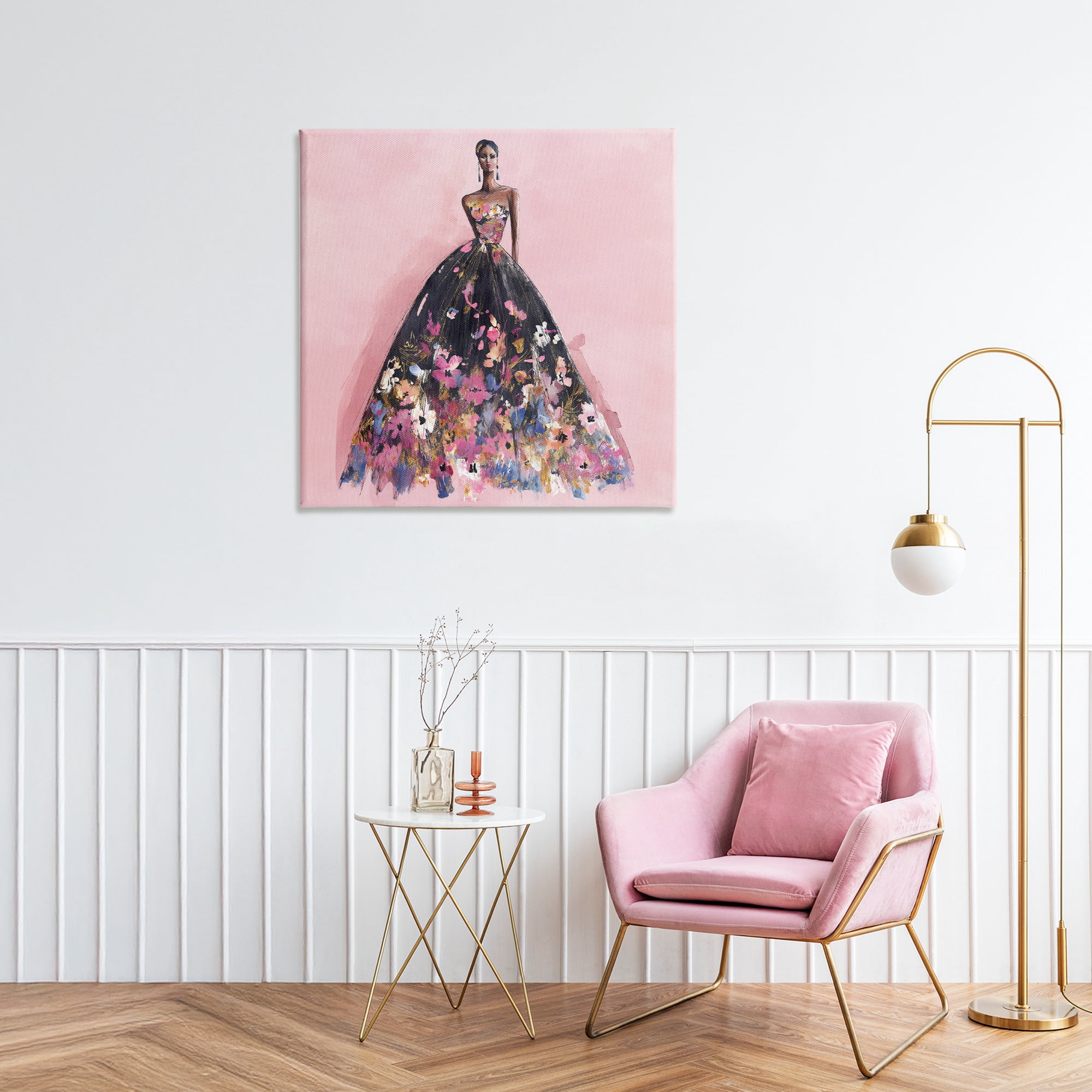 Stupell Industries Floral Reverie Gown Canvas Wall Art, design by Svetlana Aleynikova