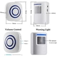 thumbnail image 2 of Wireless Outdoor Motion Sensor Security Alarm: with 1 Plug-in Receiver and 2 PIR Motion Sensors - Tune 38 Chime, 2 of 5