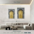 thumbnail image 4 of Elephant Stock Moroccan Style Door Wall Art - Vertical Multi Panel Canvas - Living Room Wall Decor - Architecture Multi Panel - Blue And Teal Decor - 48" x 74", 4 of 8