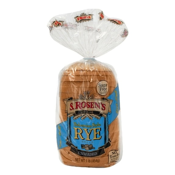 S. Rosen's Regular Cut Plain Rye Bread, 16 oz.