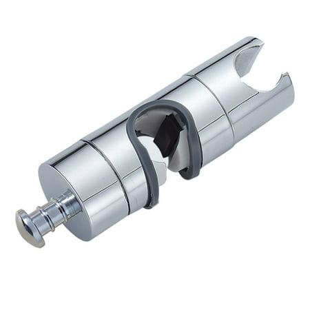 

Universal Adjustable Shower 18-25mm Rail Head Slider Holder Bracket Chrome ABS