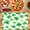 thumbnail image 2 of Amarainy Clover Pattern Green Table Mats Set Of 4 For Home Kitchen Table Decor 12x18 inch, 2 of 5