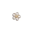 thumbnail image 1 of Broche elegante en forma de flor de perla con centro de cristal, 1 of 1