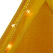 ToppiJoy Foldable Teepee Tent, Play Tent for Kid, Kids Teepee Tent with Window and String of Lights, Indoor Teepee Tent Set (Yellow)