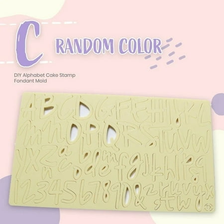 

DIY Alphabet Cake Stamp Fondant Mold Cakes Cookies Pastries Mold for Cake Decoration Making New