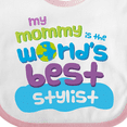 thumbnail image 4 of Inktastic Stylist Mom Baby Girls Baby Bib, 4 of 4