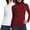 1-2pc,White+Wine, variant on FITVALEN Turtleneck for Women Long Sleeve Women's Shirt Lightweight Basic Stretch Layer Top