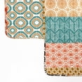 thumbnail image 3 of Lush Decor Bohemian Stripe Quilted Cotton Daybed Cover Turquoise/Orange - 6 Piece Set, 3 of 7