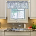 thumbnail image 2 of Coolnut Glitter Texture Windows Valance Curtains, 54x18in Double Layer Short Blackout Window Topper Treatment for Bathroom,Kitchen,Living Room,Cafe Decor,1 Panel, 2 of 6