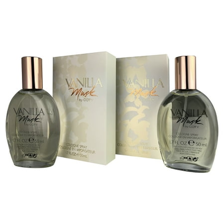 Vanilla Musk Cologne Spray for Women by Coty 1.7 oz each (Best Female Musk Fragrances)