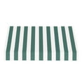thumbnail image 2 of Awntech 5.375 ft New Yorker Fixed Awning Acrylic Fabric, Forest/White Stripe, 2 of 2