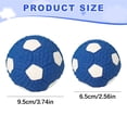thumbnail image 3 of Xinyat Dawg Grillz Dog Balls Toys Squeaky Fetch - Rubber Funny Ball Gifts for Large Medium Dogs Dog Ball Toy Squeezing (Blue White), 3 of 7