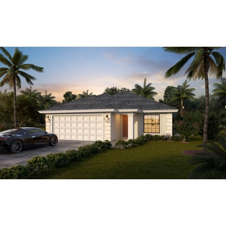 013-1364: CMU Empty-nester 3 Bed, 2 Bath Luxury Home Plan, 1364 Sq Ft: Full Blueprints with License to Build by Home Plan Marketplace - Lesuto