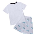 thumbnail image 5 of Gubotare Boys Sleep Shorts Set Little Boys Pajamas Summer Set Clothes Pjs for Toddler Kids Truck Short Sleeve Sleepwear Jammies Shirts 5T 6T (Light Gray,5-6 Years), 5 of 5