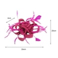 thumbnail image 6 of Party Fascinator for Women, Retro Feather Multi Layers Headwear, Dress Up Bridal Prom Head Decor for Wedding Cocktail Party, 6 of 8