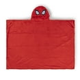 thumbnail image 2 of Spiderman Kids Hooded Silk Touch Throw Blanket, Polyester Faux Fur, Red, Marvel, 54" x 40", 2 of 10