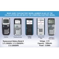 thumbnail image 4 of Battery Replacement For Texas Instruments TI-84 Plus CE C Graphing Calculator, TI NSpire CX/CX II/CX CAS, P11P35-11-N01 & 3.7L12005SPA Battery, Fix Low Dead Power Issue & Error Validating OS Startup, 4 of 7
