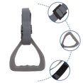 thumbnail image 1 of OULII 2 Pcs Gymnastics Rings Grey Training Equipment for Outdoor Use, 1 of 4