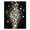 Black, Pattern 11, variant on ODIKA 4' x 6' Machine Washable Non-Slip Area Rug, glam bordered High Traffic Rug, Gold, 1011170