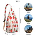 thumbnail image 3 of Berry Sweet Strawberry Print Daypack – Waterproof & Lightweight, Summer Fruit Aesthetic, Fashionable & Practical, 3 of 4