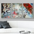 thumbnail image 3 of wall26 Framed Canvas Print Wall Art Set Rainbow Graffiti &amp; Street Art Collage Abstract Shapes Illustrations Modern Art Chic Colorful Ultra for Living Room, Bedroom, Office - 16"x24"x3 W, 3 of 5