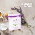 thumbnail image 4 of 20 bolsitas de organza vacías con cordón para lavanda, hierbas y especias. Color morado., 4 of 8