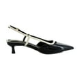 thumbnail image 6 of Sam Edelman Women's Toni Slingback Kitten Heels Black/Alpine Ivory 7M, 6 of 8