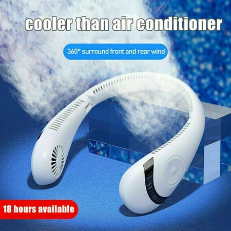 

Leafless Hanging Neck Fan 360 Degree Fan USB Rechargeable Fan Mini Cooling Fan Portable Foldable Sports Neck Fan 5000mAh