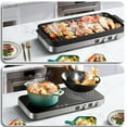 thumbnail image 2 of Aobosi Portable Double Induction Cooktop with Removable Griddle Pan Non-stick, 1800W 2 burner Induction Hot Plate With Sensor Touch 9 Power Levels, 99 Min Timer,Great for Family Party, 2 of 8