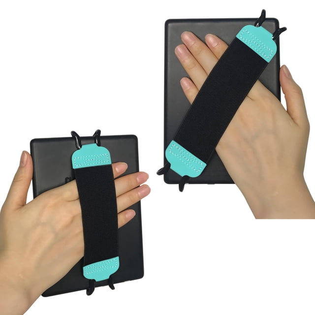 Soporte de correa de mano para tableta Kindle eReaders Fire, color verde menta