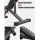thumbnail image 5 of WXXRRR Multi-Function 6 in 1 Weight Bench Set - Leg Press, Preacher Curl Rack, Adjustable Workout Bench & Squat Rack for Full Body Exercise, Fitness Strength Training for Home Gym, 5 of 7