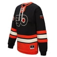 thumbnail image 2 of Women's Mitchell & Ness Black Philadelphia Flyers Heritage Lace-Up Pullover Sweatshirt, 2 of 7