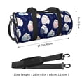 thumbnail image 2 of Fotbe Mom And Baby Owls Bolsa Deportiva de Lona Plegable con Estampado, Bolsa de Gimnasio con Bolsillo Seco/Húmedo, Bolsa de Viaje Ultraligera de Gran Capacidad, 2 of 6