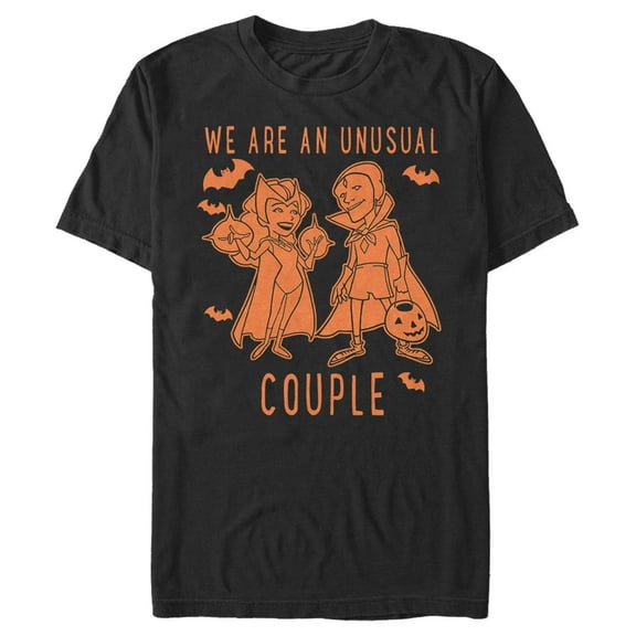 Men's Marvel WandaVision Orange Sketch Graphic Tee Black 2X Large