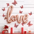 thumbnail image 5 of HongHeng 12Pcs 3D Butterfly Wall Decor Stickers Butterfly Party Birthday Decorations, Butterfly Bedroom Bathroom Wall Decor Valentines Day Wedding Butterfly for Balloon Decoration, 5 of 8
