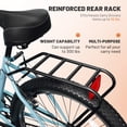 thumbnail image 6 of Marknig 26" Cruiser Bike, 1-Speed Beach & City Cruiser Bicycle for Adult Women and Men with Rear Rack, Blue, 6 of 11