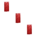 thumbnail image 1 of relayinert Vibrante Feuille Frange Rideau Large Application et Options Personnalisables Rouge 3*1M 3Set, 1 of 6