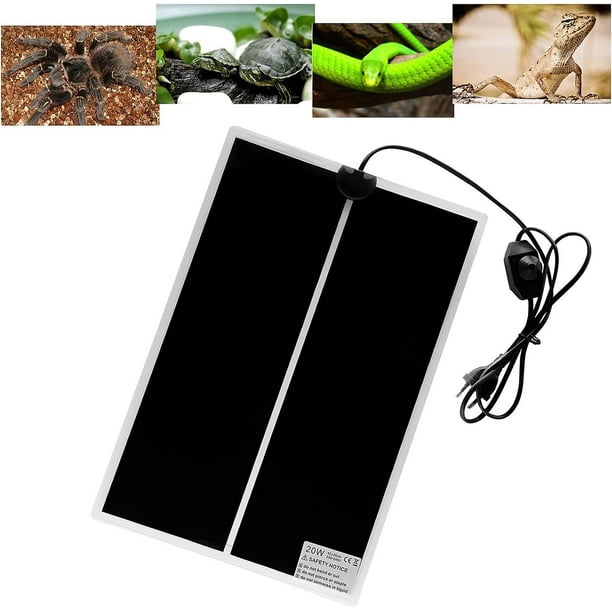 Reptile Heating Mat, Adjustable Heating Pad With Temperature Control