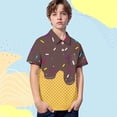 thumbnail image 1 of Polo Fille Crème Glacée Uniforme Garçon Chemise Rugby Boutonnée Manches Courtes 13-14 Ans, 1 of 3