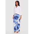 thumbnail image 2 of Women's Printed Poplin Wide Leg Pants, 2 of 4