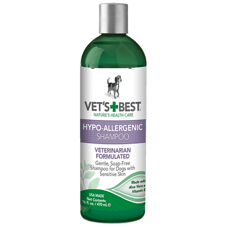 Vet's Best Hypo-Allergenic Dog Shampoo for Sensitive Skin, 16 oz ...