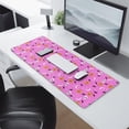 thumbnail image 2 of Long Mouse Pads for Desk,Pink Halloween Pattern Desk Mats on Top Of Desks, Desk Mouse Pad Extra Large with 3mm Non-Slip Base and Stitched Edge for Gaming,Office,Work,Home 31.5x11.8in, 2 of 5