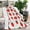Red Strawberry Plants, variant on Red Strawberry Plants White Pattern Blanket,Comfortable Soft Lamb Wool Throw Blanket,All Season,Warm Lightweight Blankets for Sofa Bed Couch Living Room Chair,30"x40"