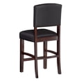 thumbnail image 3 of Linon Metairie 24" Mid Back Indoor Upholstered Counter Stool, Espresso/Dark Brown Faux Leather, 3 of 8