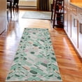 thumbnail image 2 of Geometric Decorative Rug, Abstract Diagonal Striped Look Rounds and Ovals on Backdrop Art, Quality Carpet for Bedroom Dorm and Living Room, 6 Sizes, Mint Green, by Ambesonne, 2 of 2